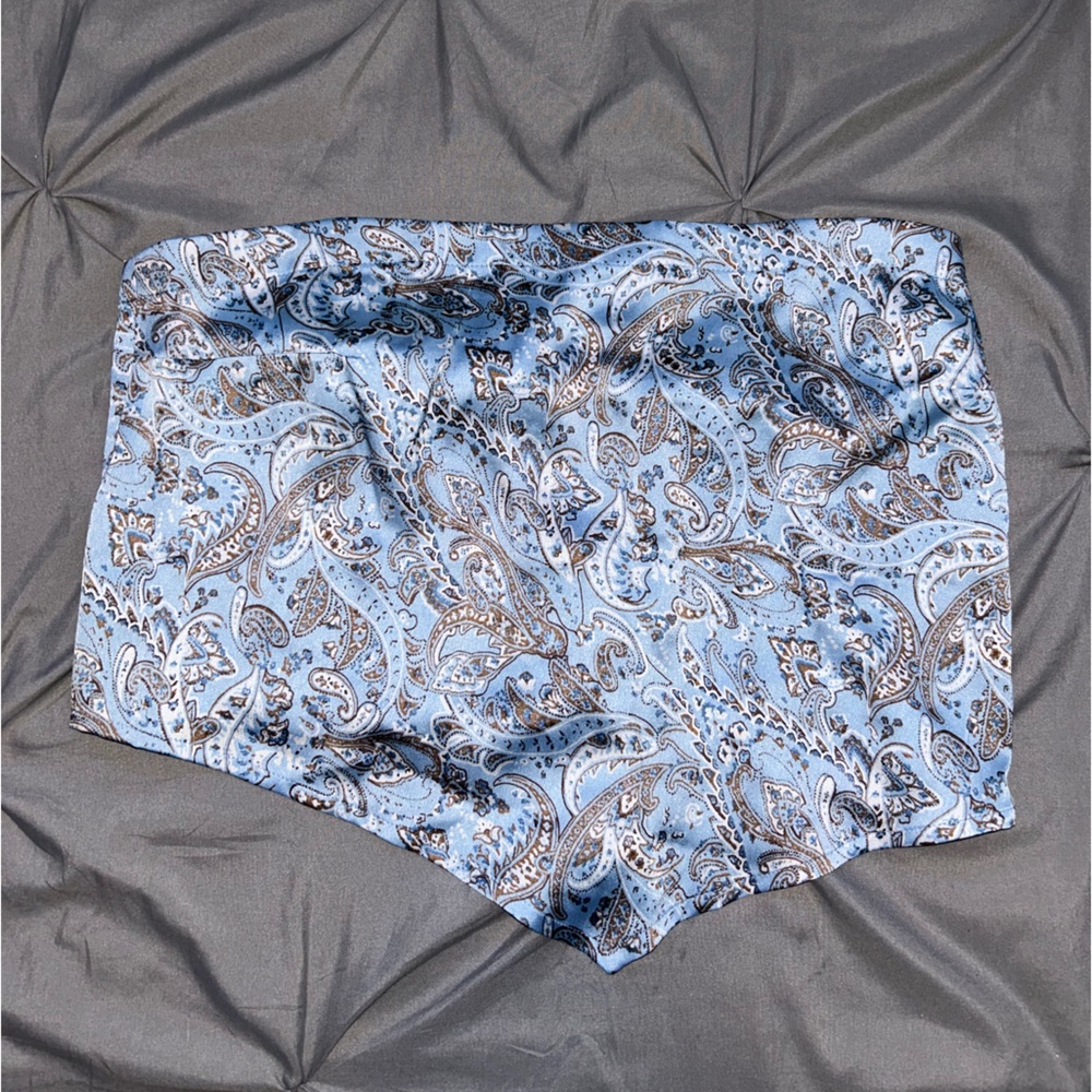Hollister Satin Crop Bandana Top NWT